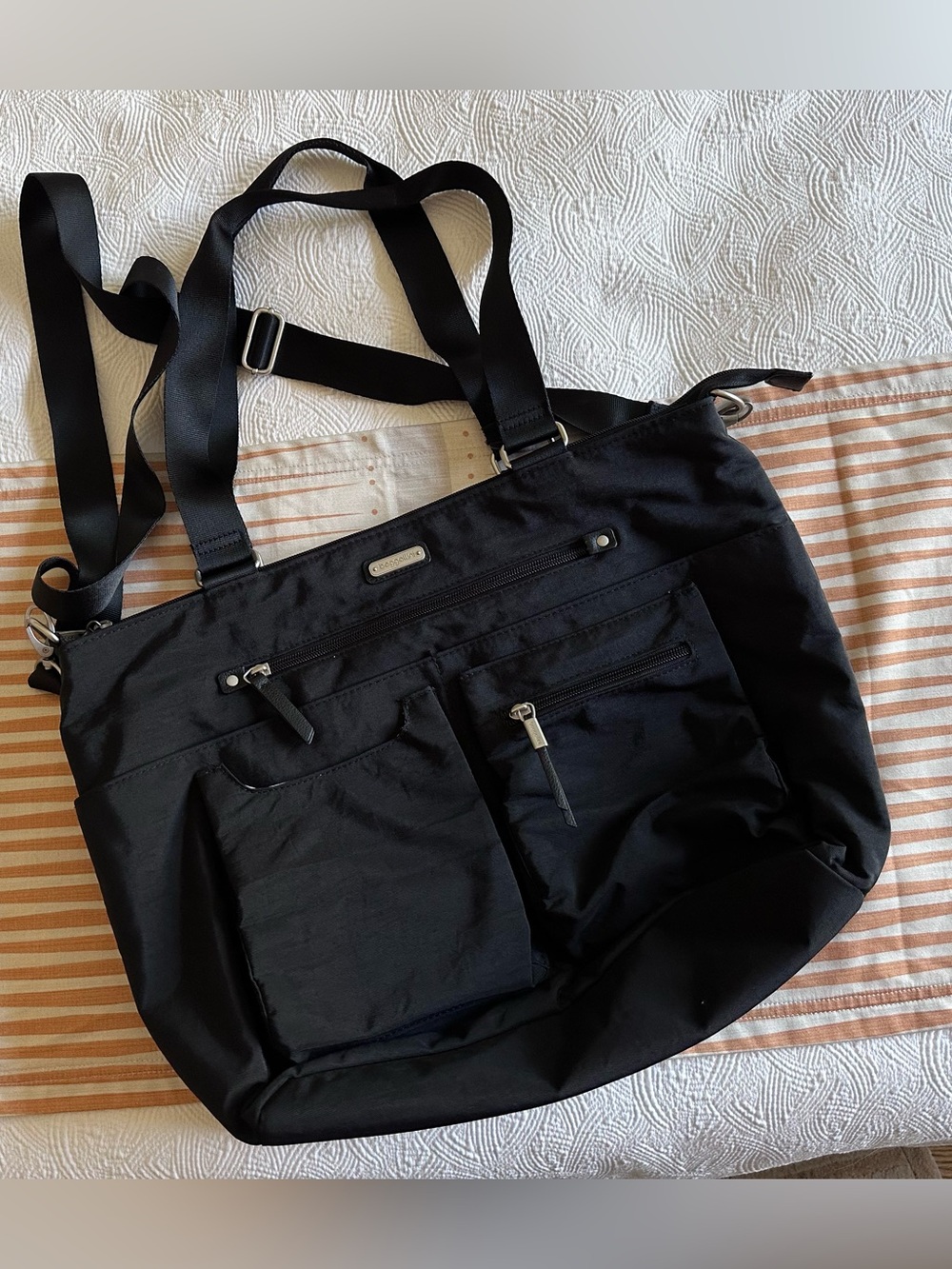 Baggalinni Women’s Convertible Nylon Work Tote Bag